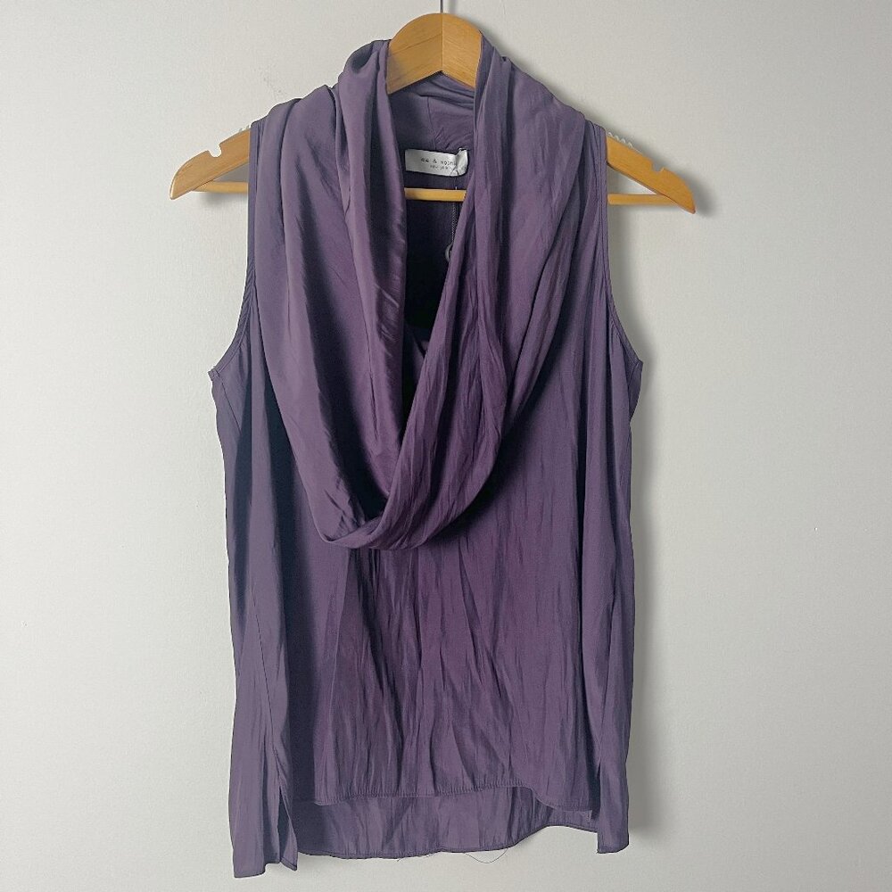 2/$30 NWT Lola & Sophie Sleeveless Cowl Neck Plum Top XS
